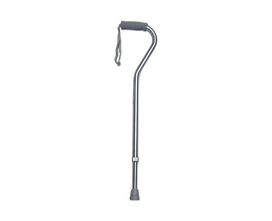 Offset Handle Cane - Silver Vein