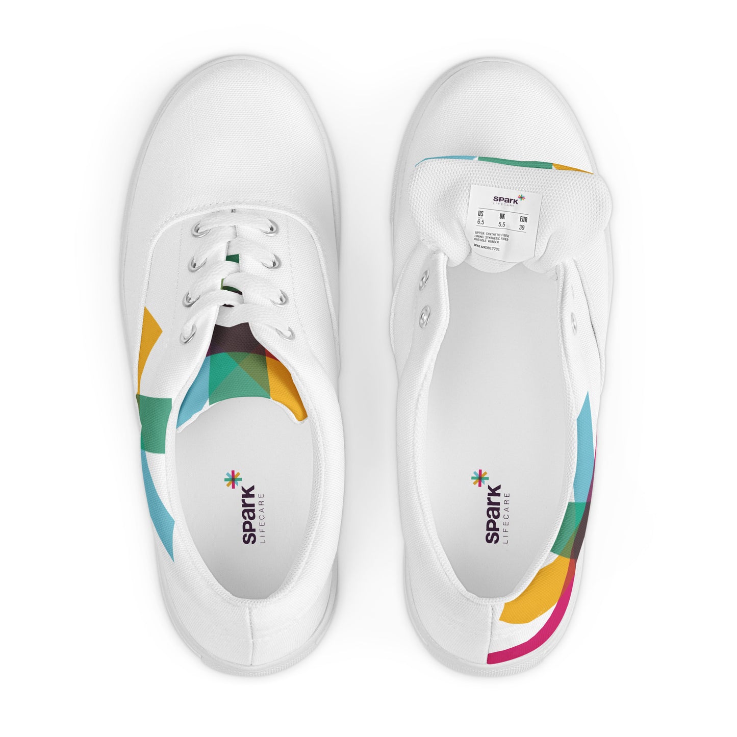 Women’s lace-up canvas shoes