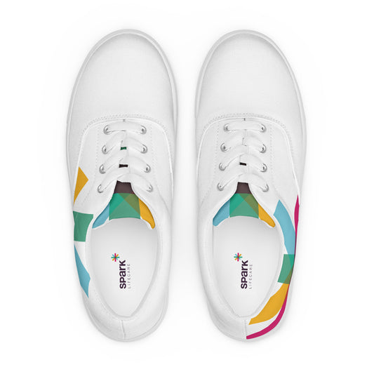 Women’s lace-up canvas shoes