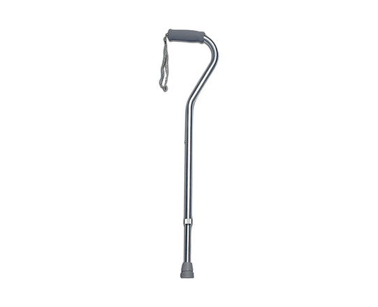 Offset Handle Cane - Silver Vein